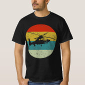 helikopterretro  silhouette 70s t-shirt (Voorkant)