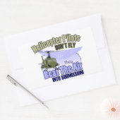 Helikopters vliegen niet [UH-1] Rechthoekige Sticker (Envelop)