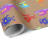 Helikopters voor afspeelbare Speelgoed Cadeaupapier (Rol Hoek)