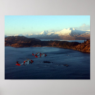 Helikopters voor kustwacht MH-60 Jayhawk Poster