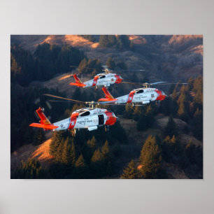 Helikopters voor kustwacht MH-60 Jayhawk Poster