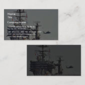 Helikopters waarmee vliegtuigen worden gevist, sch visitekaartje (Voorkant / Achterkant)