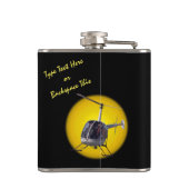 Helikoptertank Gepersonaliseerd HelikopterDrink Heupfles (Achterkant)