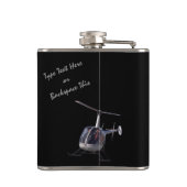 Helikoptertank Gepersonaliseerd HelikopterDrink Heupfles (Achterkant)