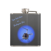 Helikoptertank Gepersonaliseerd HelikopterDrink Heupfles (Achterkant)