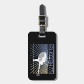 Helikoptervliegtuig Bagagelabel (Voorkant verticaal)