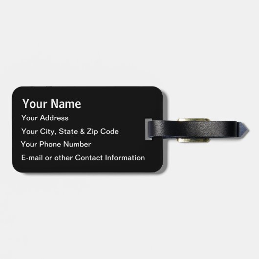 Helikoptervliegtuig Bagagelabel (Achterkant horizontaal)