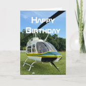 Helikoptervliegtuig, Cool Aviation Verjaardag Kaart (Voorkant)