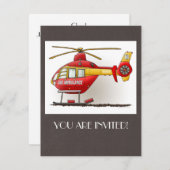 Helikoptervlucht Kaart (Voorkant / Achterkant)