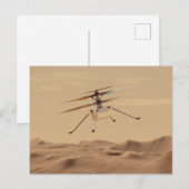 Helikoptervlucht met lichte luchtwaardigheid briefkaart (Voorkant / Achterkant)