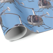 Helikopterwrappelpapier voor helikopters cadeaupapier (Rol Hoek)