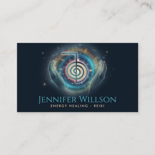 Heling Handen - Energie Heling - Reiki Visitekaartje (Voorkant)