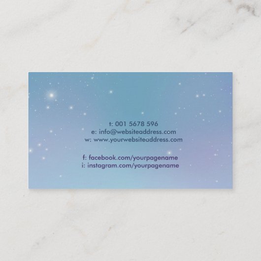 Heling Handen - Energie Heling - Reiki Visitekaartje (Achterkant)