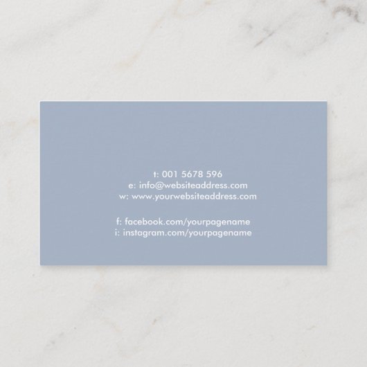 Heling Handen - Energie Heling - Reiki Visitekaartje (Achterkant)