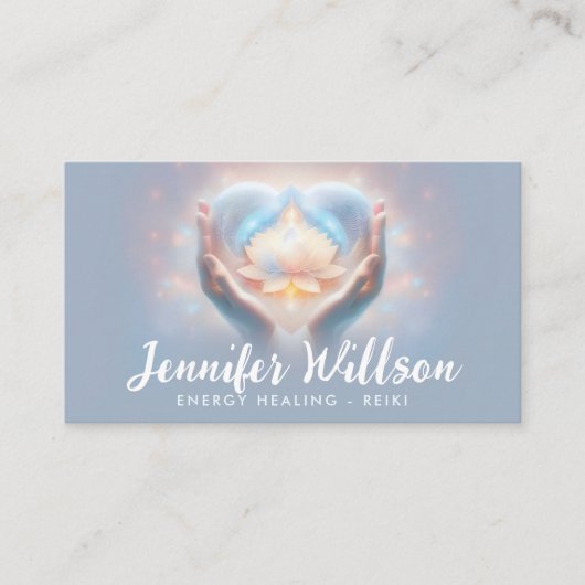 Heling Handen - Energie Heling - Reiki Visitekaartje (Voorkant)