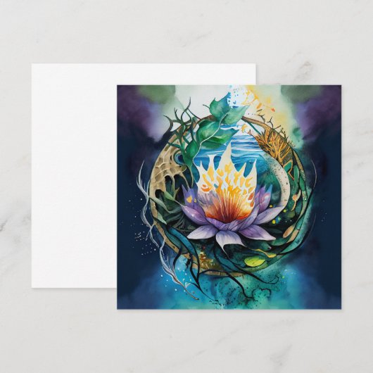 helingsvermogen van onderdompeling in de natuur kaart (Voorkant / Achterkant)