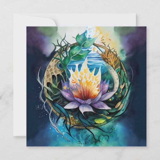 helingsvermogen van onderdompeling in de natuur kaart (Voorkant)