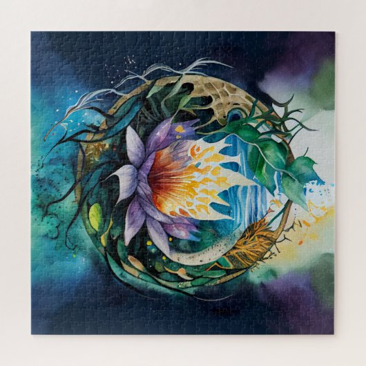 helingsvermogen van onderdompeling in de natuur legpuzzel (Horizontaal)