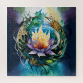 helingsvermogen van onderdompeling in de natuur legpuzzel (Verticaal)