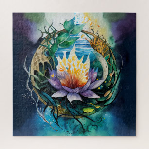 helingsvermogen van onderdompeling in de natuur legpuzzel