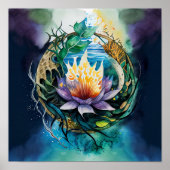 helingsvermogen van onderdompeling in de natuur poster (Voorkant)