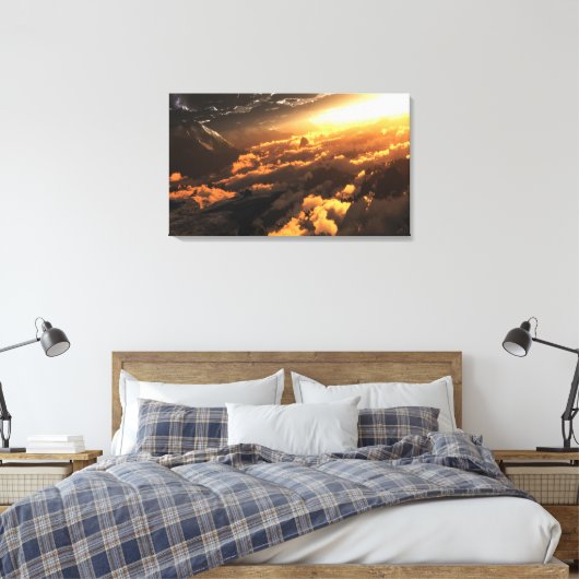 Heliocentrisch (dag) canvas afdruk (Insitu (Slaapkamer))