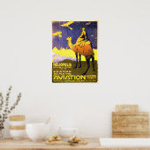 HELIOPOLIS EGYPT Great Aviation Vintage Travel Poster (Keuken)