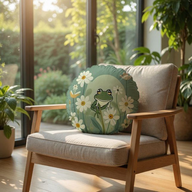 Helios Blumes Rond Kussen (Helios Blumes Round Pillow
)