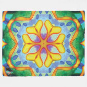 Helios Kaleidoscoop Fleece Deken (Voorkant (Horizontaal))