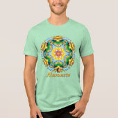 Helios Namaste Kaleidoscoop Tri-Blend Shirt (Voorkant)
