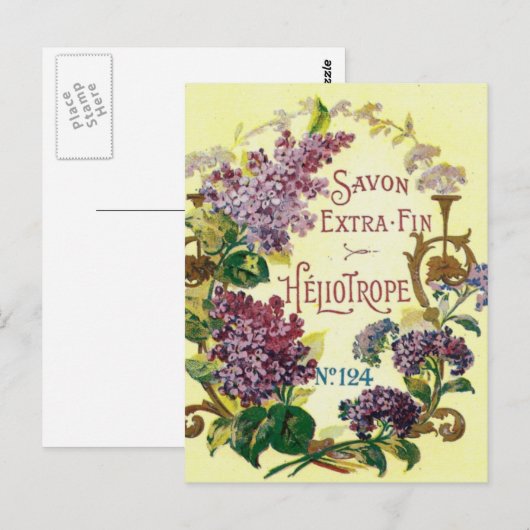 Heliotrope Savon Briefkaart (Voorkant / Achterkant)