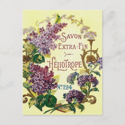 Heliotrope Savon Briefkaart (Voorkant)