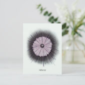 Heliozoa Microbiology Geek Digital Art Briefkaart (Staand voorkant)