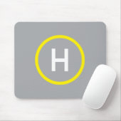 Helipad Mousepad Gray Muismat (Met muis)