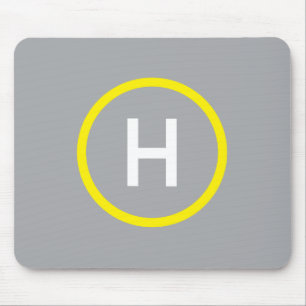 Helipad Mousepad Gray Muismat