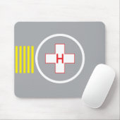 Helipad Mousepad Hospital 6 Muismat (Met muis)