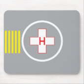 Helipad Mousepad Hospital 6 Muismat (Voorkant)