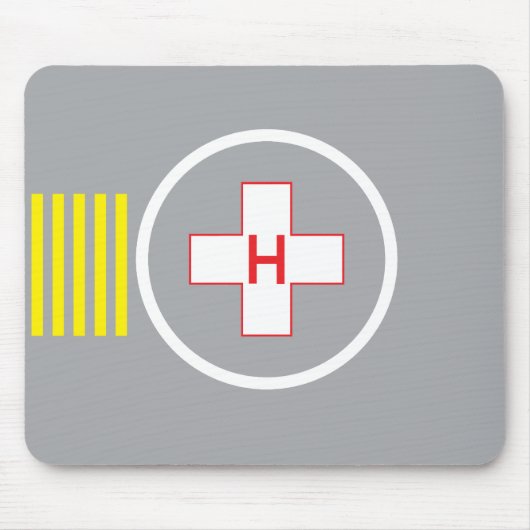Helipad Mousepad Hospital 6 Muismat (Voorkant)