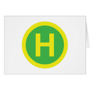 Helipad Sign Kaart