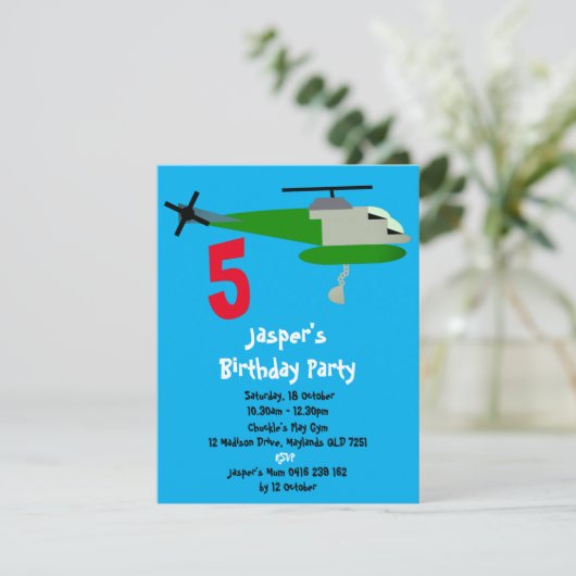 Helitack Kaart (Staand voorkant)