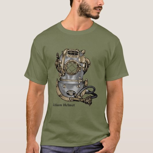  helium Deep Zee Mark V Drijvende helm T-shirt (Voorkant)