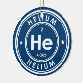 Helium Element Blue keramisch siermiddel Keramisch Ornament (Links)