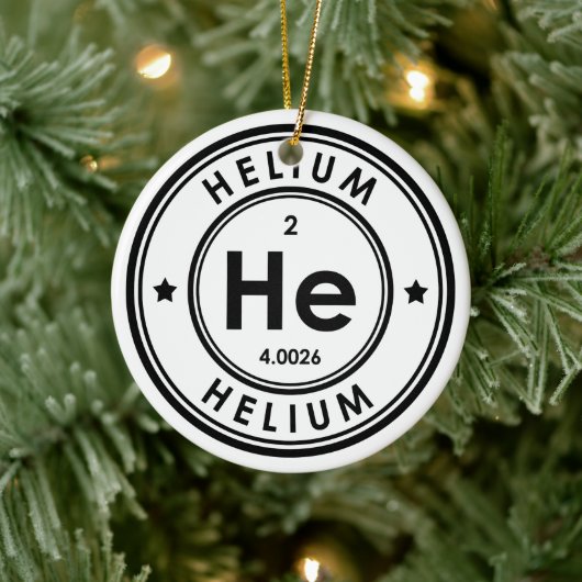 Helium Element Keramische Versiering Keramisch Ornament (Boom)