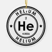 Helium Element Keramische Versiering Keramisch Ornament (Voorkant)