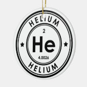 Helium Element Keramische Versiering Keramisch Ornament (Links)