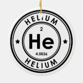 Helium Element Keramische Versiering Keramisch Ornament (Achterkant)