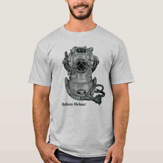  Helium Mark V Diving Helmet Illustratie T-shirt (Voorkant)