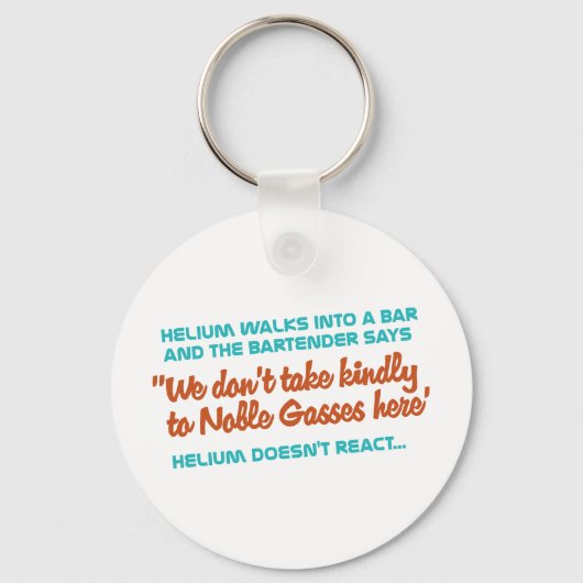 Helium reageert niet sleutelhanger (Voorkant)