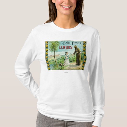 Helix Boerderijen Lemon LabelSan Diego, CA T-shirt (Voorkant)
