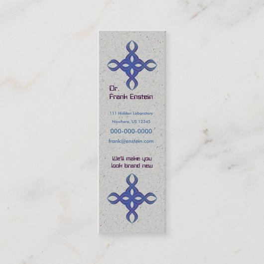 Helix Cross Mini Visitekaartje (Voorkant)